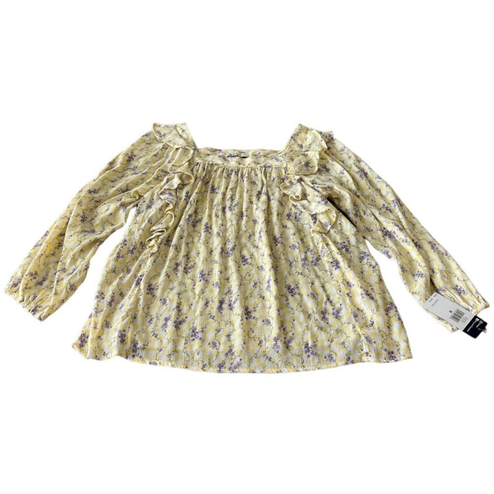 Chaps Womens Long Sleeve Blouse, NWT, Size-M